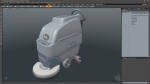 Industrial Floor Scrubber Machine Grey