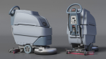 Industrial Floor Scrubber Machine Grey