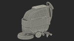 Industrial Floor Scrubber Machine Grey