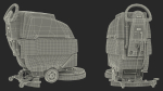 Industrial Floor Scrubber Machine Grey