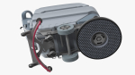 Industrial Floor Scrubber Machine Grey