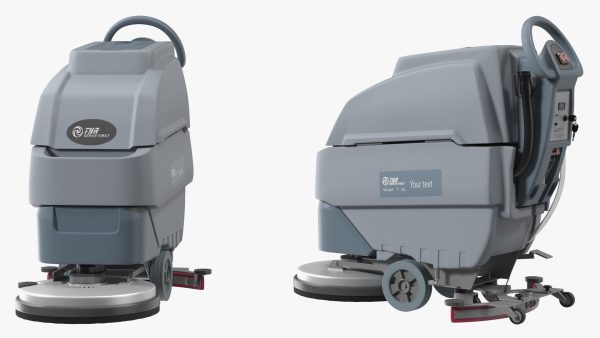Industrial Floor Scrubber Machine Grey