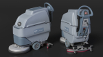 Industrial Floor Scrubber Machine Grey