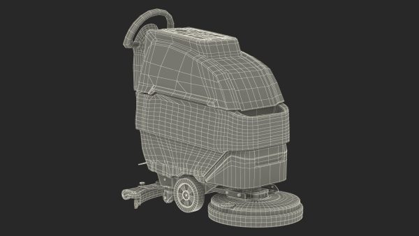Industrial Floor Scrubber Machine Grey