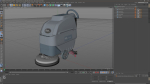 Industrial Floor Scrubber Machine Grey