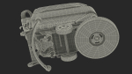 Industrial Floor Scrubber Machine Grey