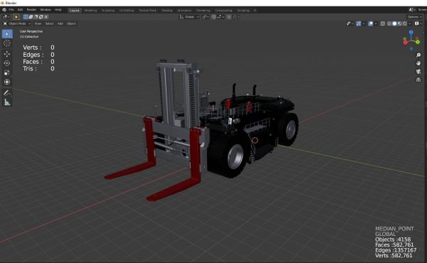 industrial heavy forklift