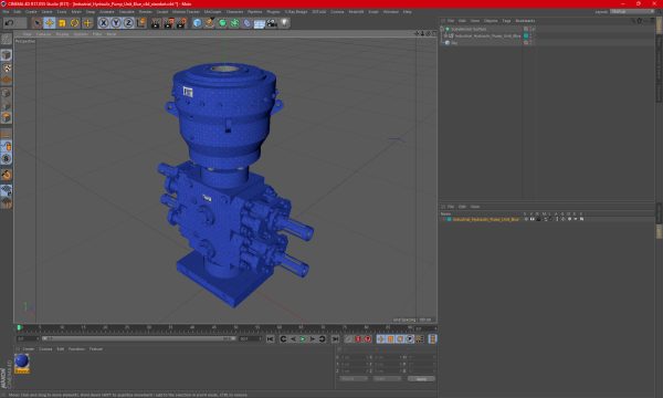 Industrial Hydraulic Pump Unit Blue