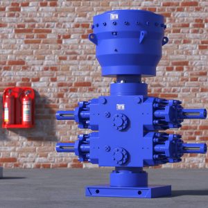 Industrial Hydraulic Pump Unit Blue