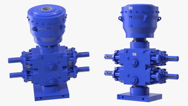 Industrial Hydraulic Pump Unit Blue