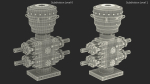 Industrial Hydraulic Pump Unit Blue