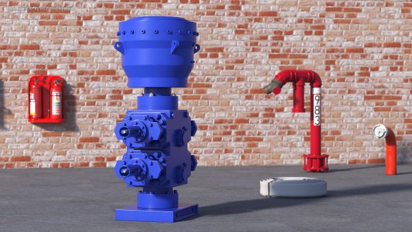 Industrial Hydraulic Pump Unit Blue
