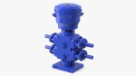 Industrial Hydraulic Pump Unit Blue