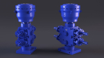 Industrial Hydraulic Pump Unit Blue
