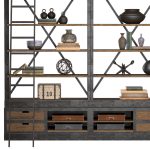 Industrial Iron Bookshelf
