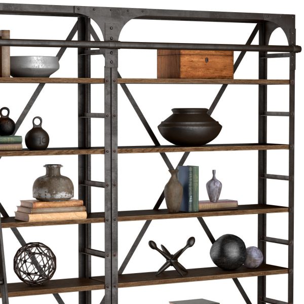 Industrial Iron Bookshelf