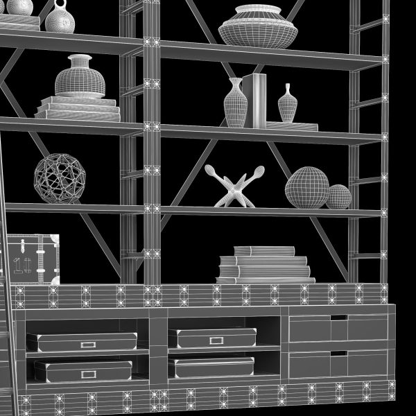 Industrial Iron Bookshelf