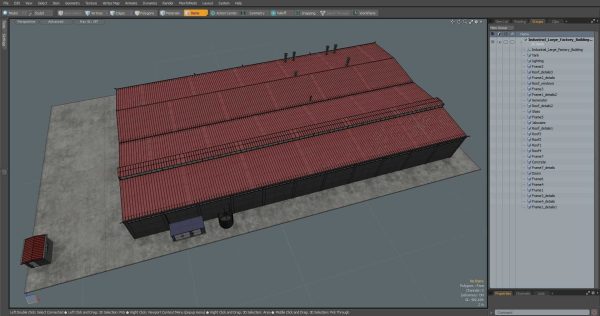 Industrial Large Factory Building