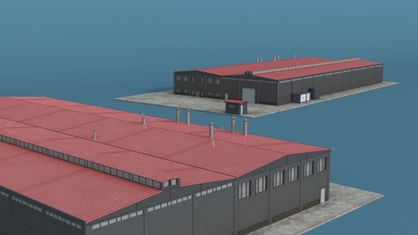 Industrial Large Factory Building