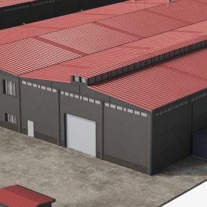 Industrial Large Factory Building