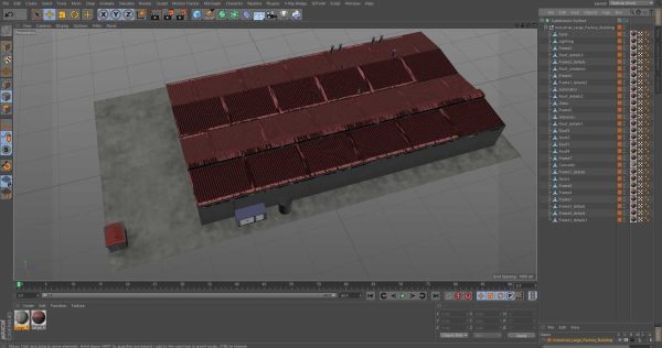 Industrial Large Factory Building