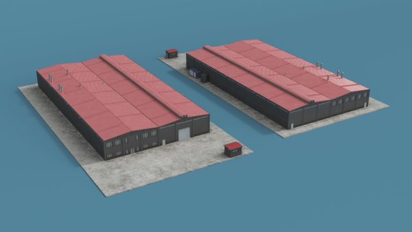 Industrial Large Factory Building
