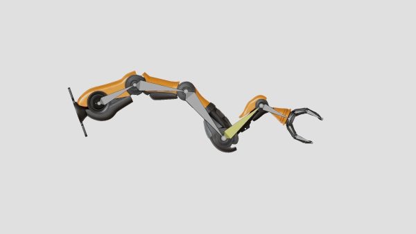 Industrial Mechanical Arm Rigged