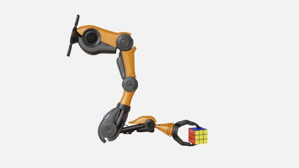 Industrial Mechanical Arm Rigged