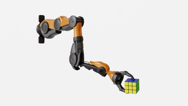 Industrial Mechanical Arm Rigged