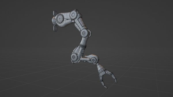 Industrial Mechanical Arm Rigged