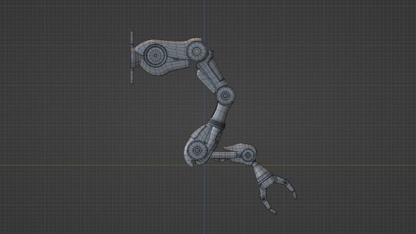 Industrial Mechanical Arm Rigged
