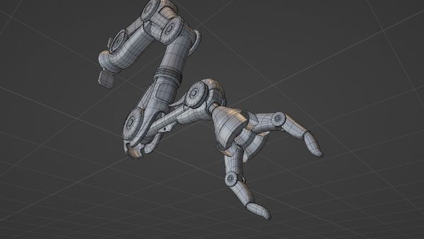 Industrial Mechanical Arm Rigged
