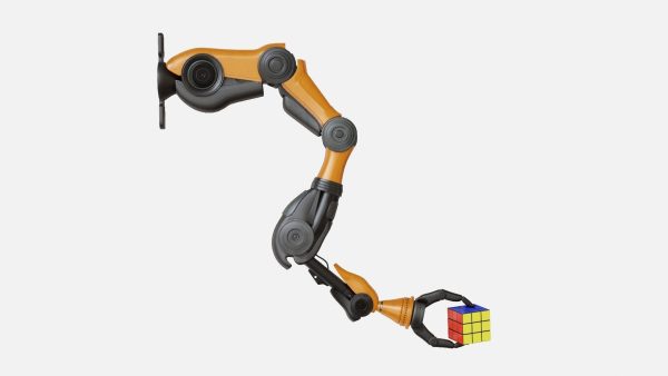 Industrial Mechanical Arm Rigged