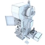 Industrial mechanical press-stamping machine tool KV2132