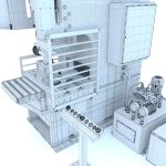 Industrial mechanical press-stamping machine tool KV2132