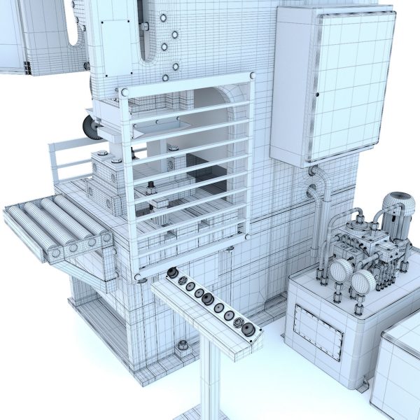 Industrial mechanical press-stamping machine tool KV2132