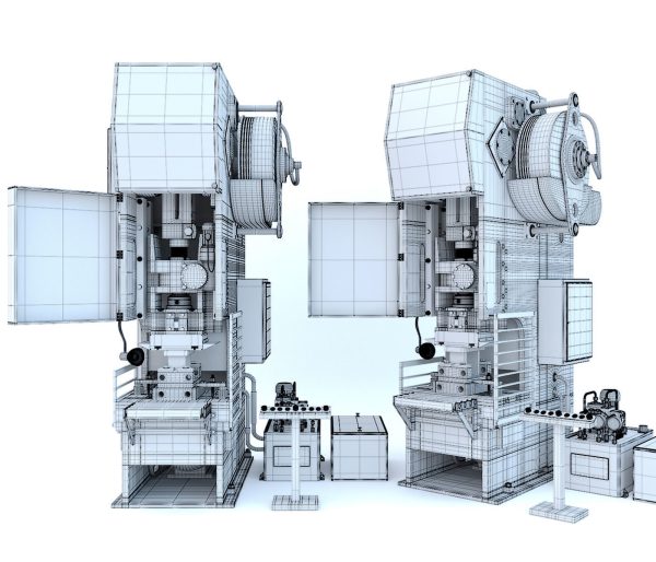 Industrial mechanical press-stamping machine tool KV2132