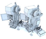 Industrial mechanical press-stamping machine tool KV2132