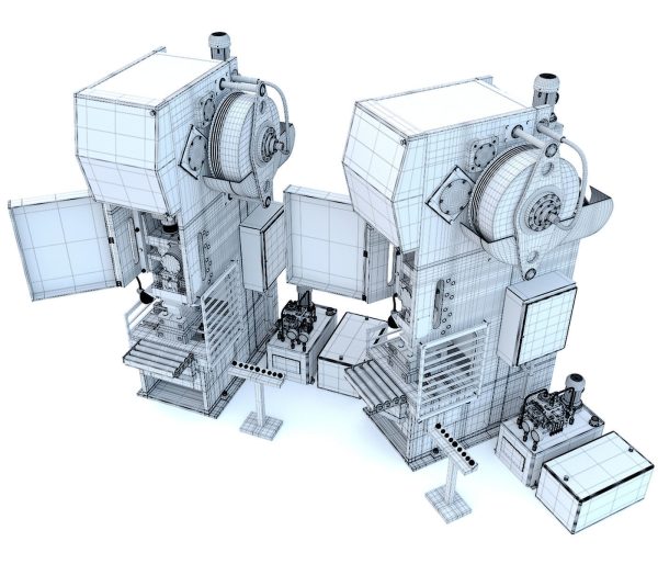 Industrial mechanical press-stamping machine tool KV2132