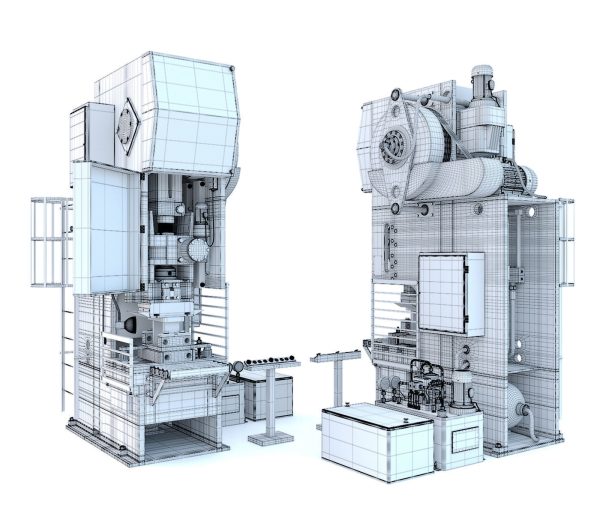 Industrial mechanical press-stamping machine tool KV2132
