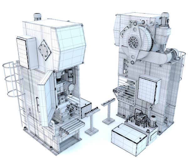 Industrial mechanical press-stamping machine tool KV2132