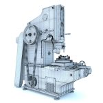 Industrial milling machine tool 7A420