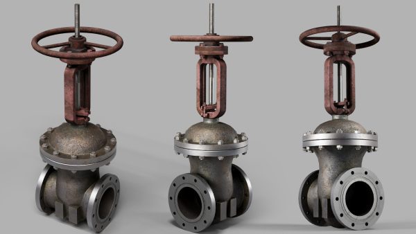 Industrial old used valves