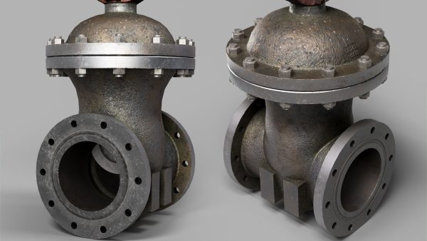 Industrial old used valves