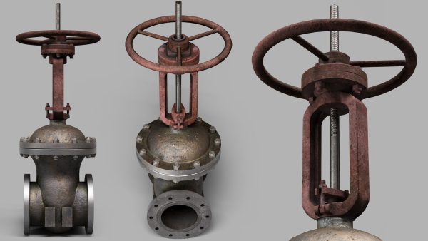 Industrial old used valves