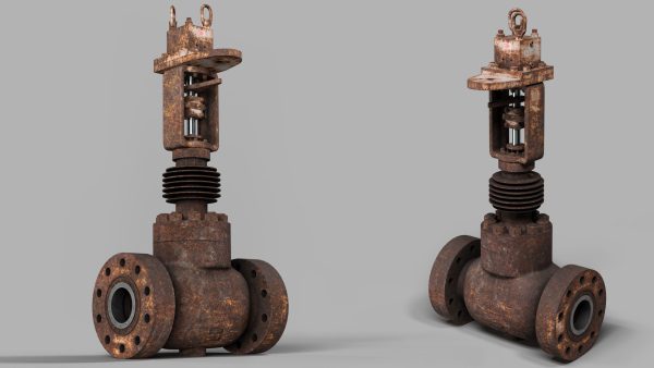 Industrial old used valves