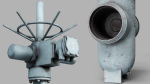 Industrial old used valves