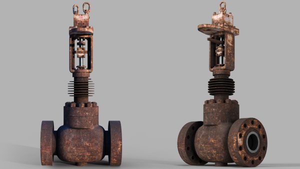 Industrial old used valves