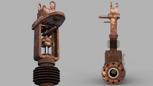 Industrial old used valves