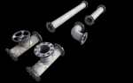 Industrial Pipes with 4K PBR texture -city props 3-